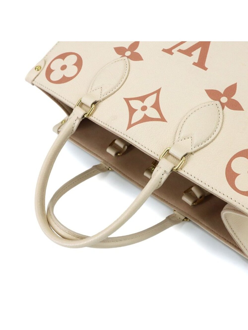 Louis Vuitton Bicolor Monogram Empreinte On The Go MM 2-Way Tote Cles MM - Picture 6 of 10